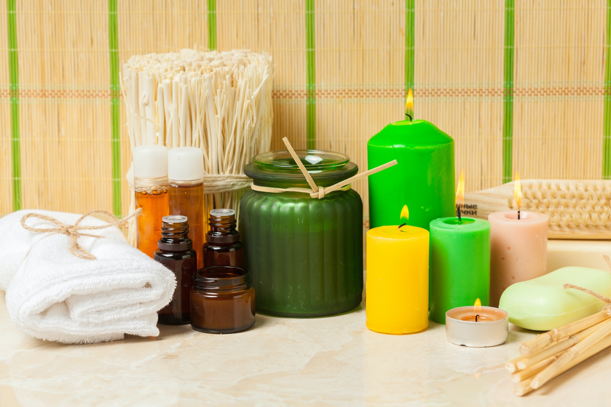 Spa products, spa concept Spa products, spa concept